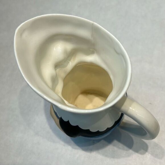 Vintage Toby Jug Creamer Pitcher German Dutch Boy Flowers - Picture 5 of 8